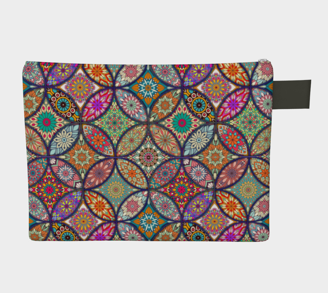 Vibrant Mandalas Zipper Carry-all preview #2