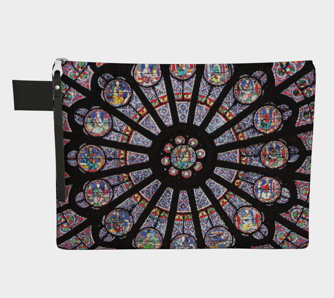 Rose South Window, Notre Dame Paris Zippered Carry-All preview #1