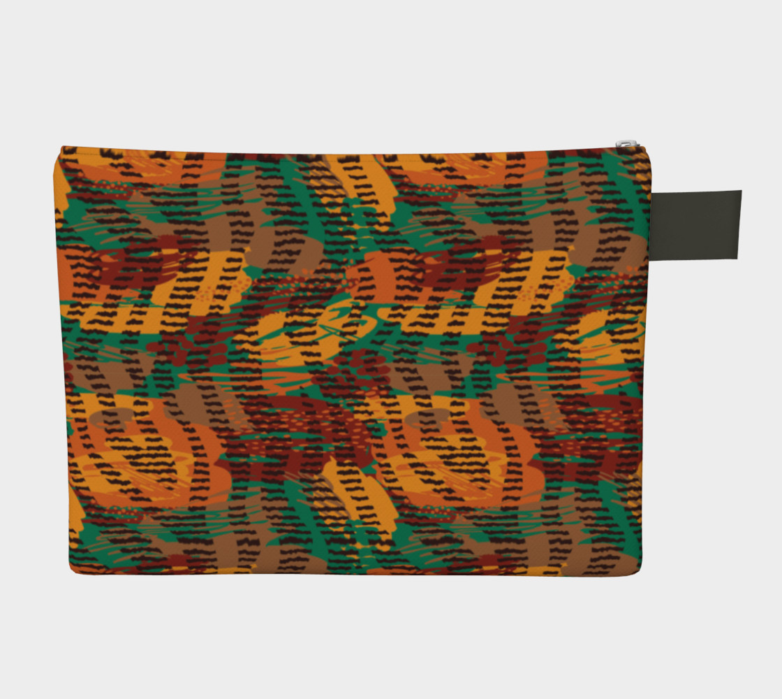 Abstract Animal Stripes Zipper Carry-All preview #2