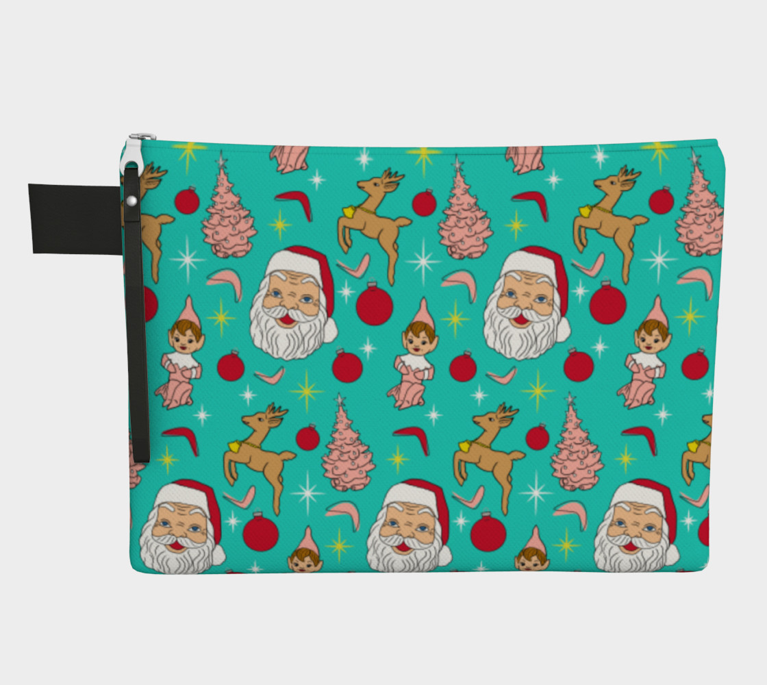 Aperçu de Kitschy Mint Christmas Clutch #1