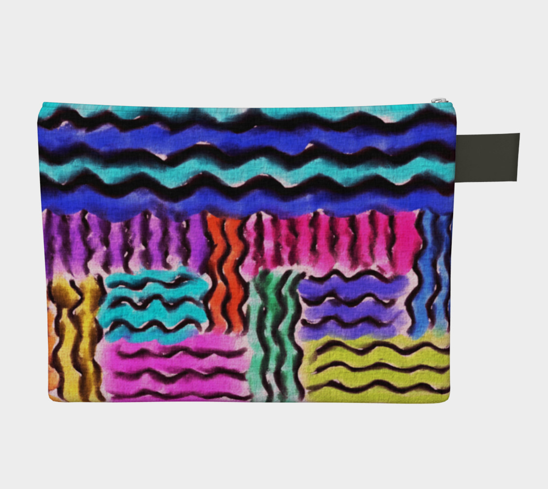 Aperçu de Funky Abstract Art Clutch Bag #2