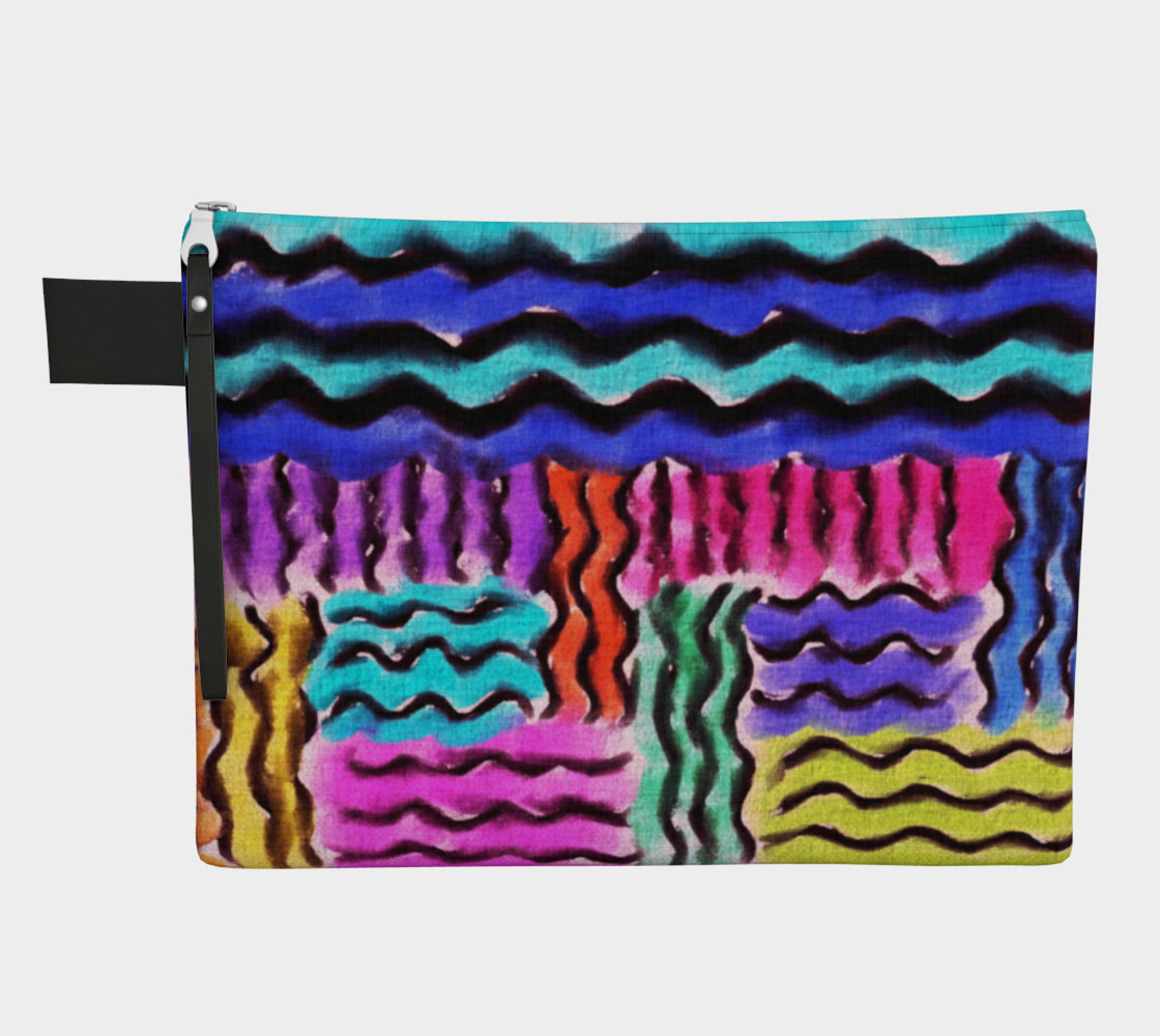 Aperçu de Funky Abstract Art Clutch Bag #1
