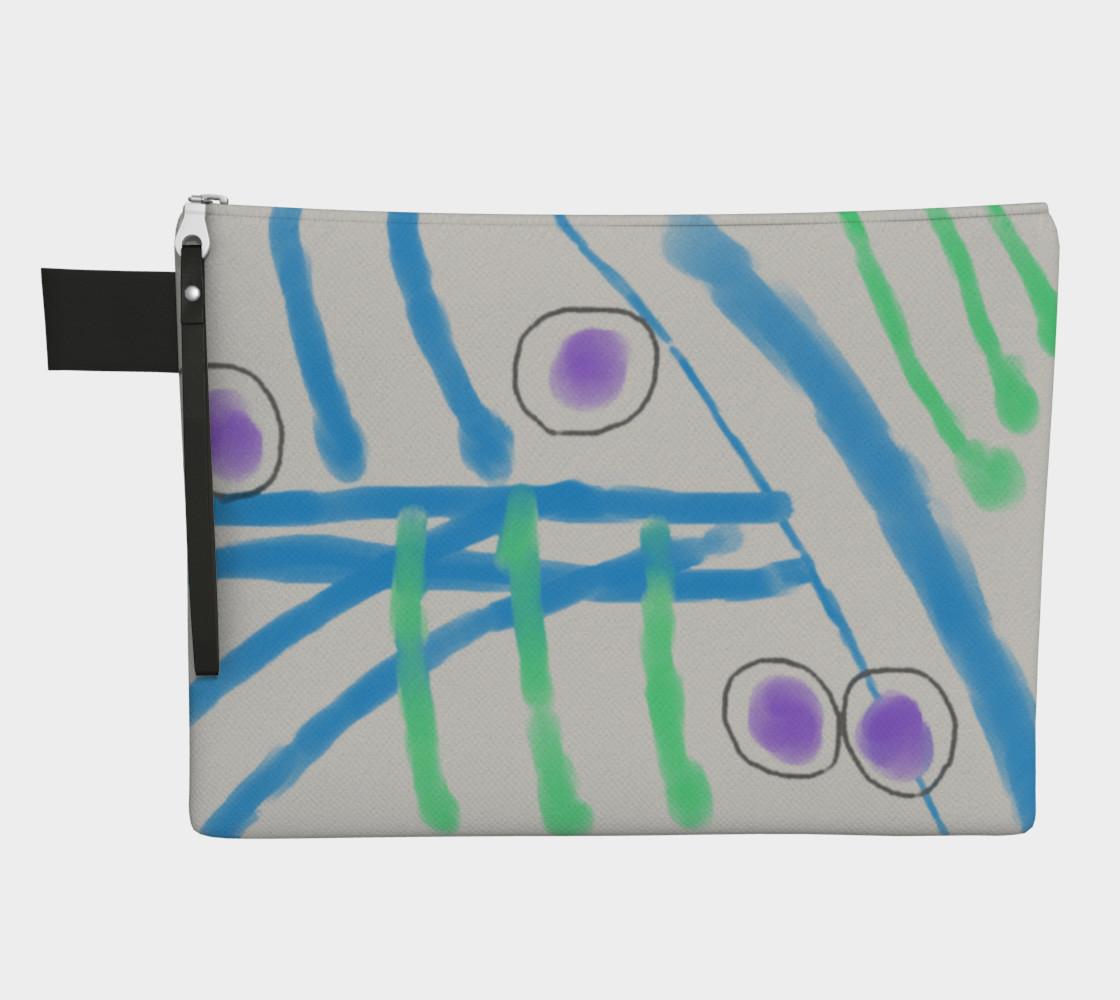 Aperçu de Funky Abstract Art Clutch Bag #1