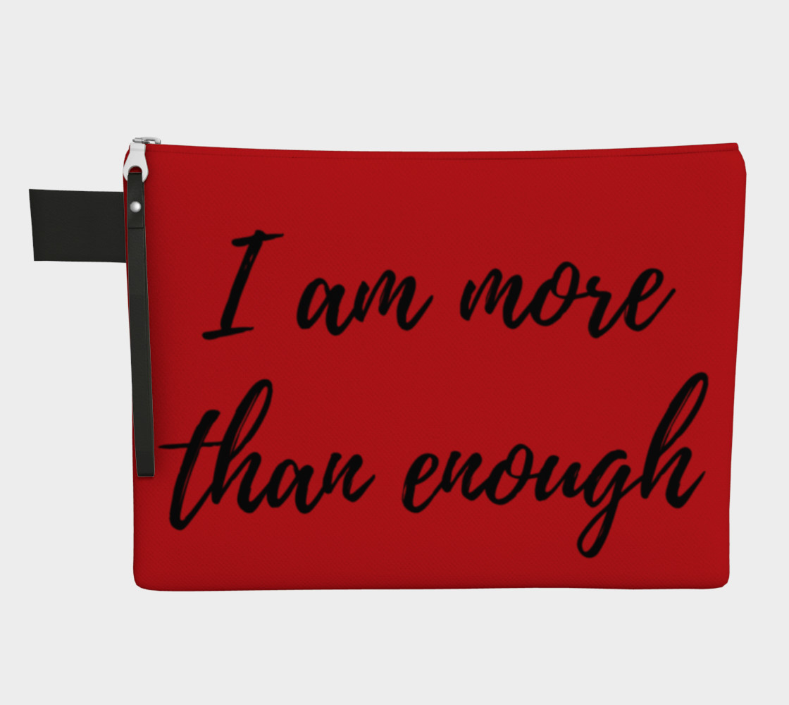 I am more than enough Zipper carry all preview #1