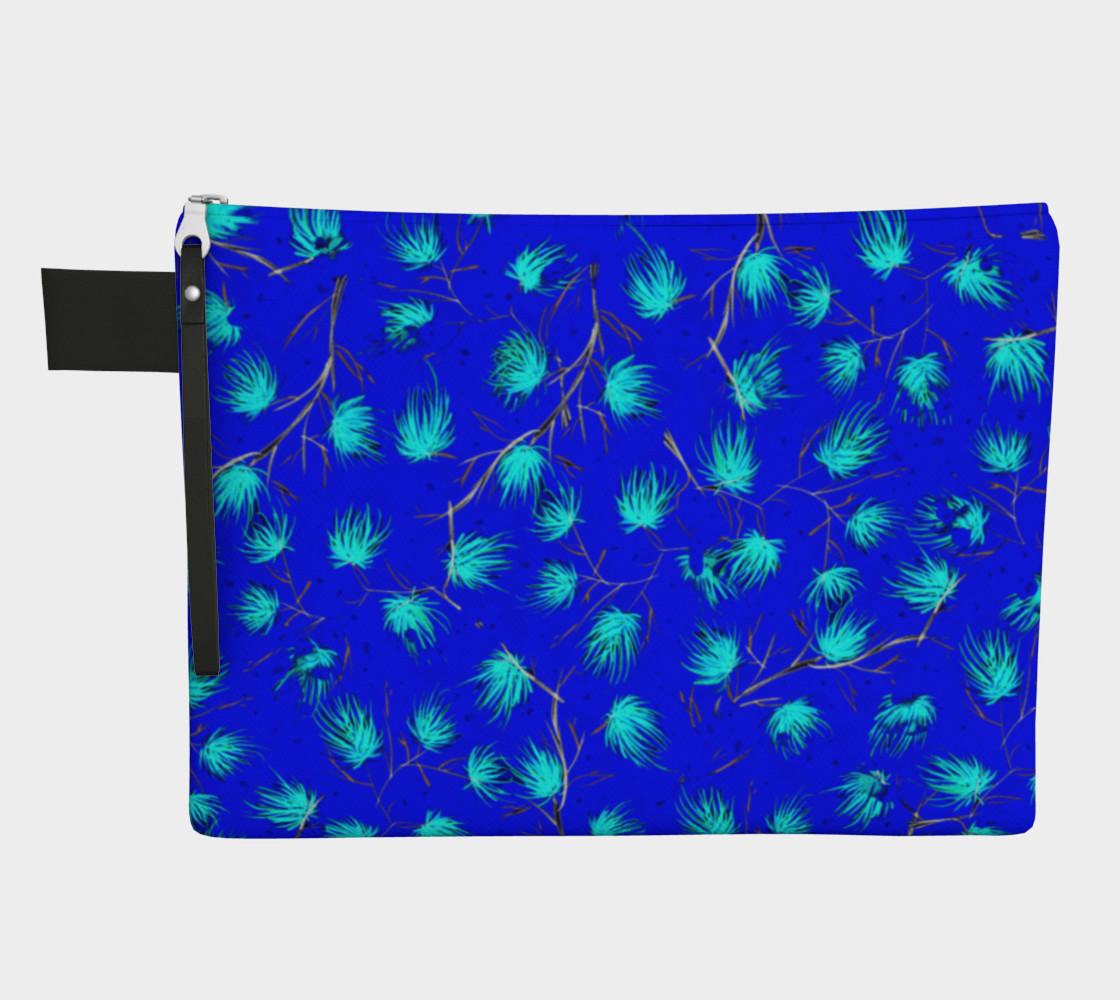 Blue Floral Pattern Carry All  thumbnail #2