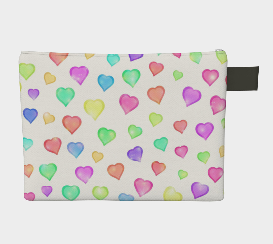 Multi-Colored Pastel Hearts preview #2