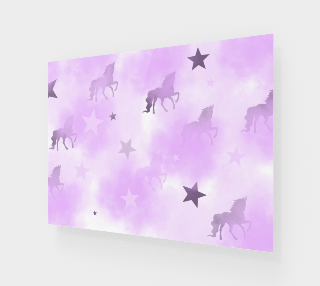 Mystical Dreams Unicorn Wall Canvas 32x24 preview #1