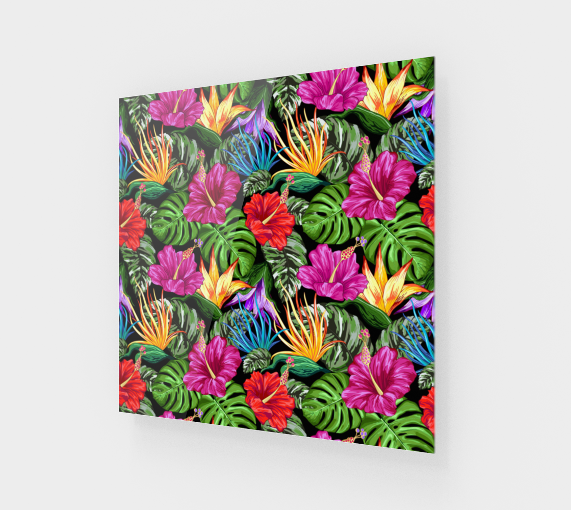 Aperçu de Tropical Flora Summer Mood Pattern #1