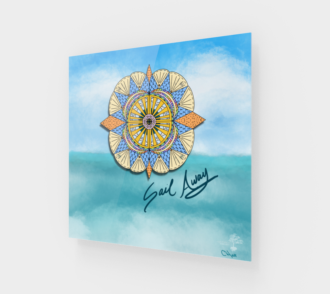 "Sail Away" Beach Mandala preview #1