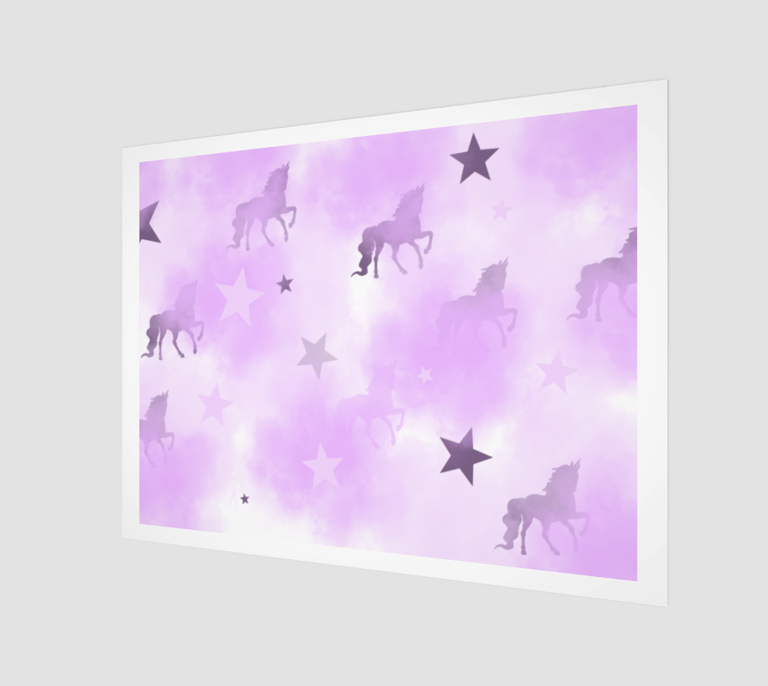 Mystical Dreams Unicorn Wall Canvas 32x24 preview #1