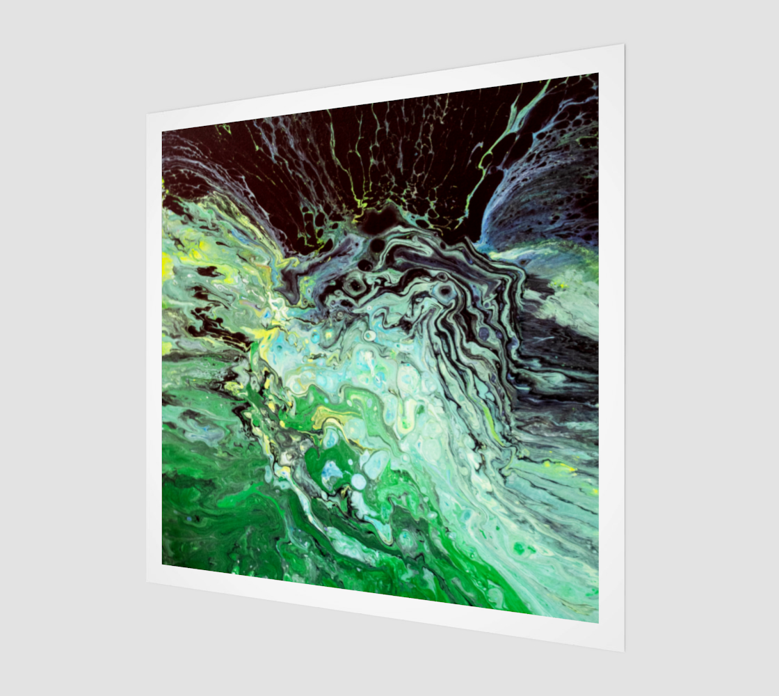 Eye of the Storm Acrylic Pour Art preview #1
