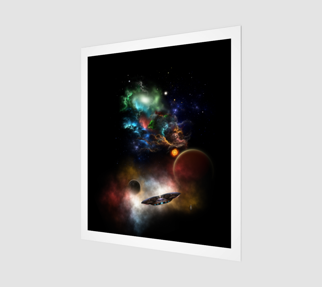 Beyond Space & Time Fractal Art II Spacescape Acrylic Print preview