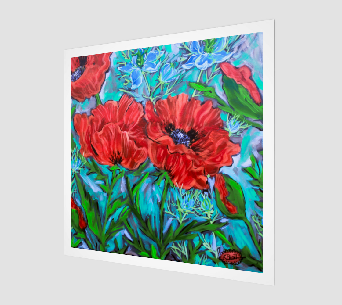 Poppies in the Garden Wall Art preview