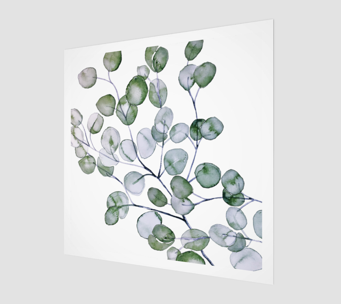 Eucalyptus Leaves Green 3D preview