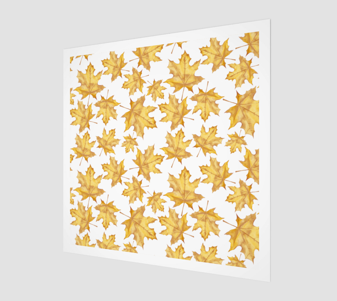 Yellow maple leaves preview