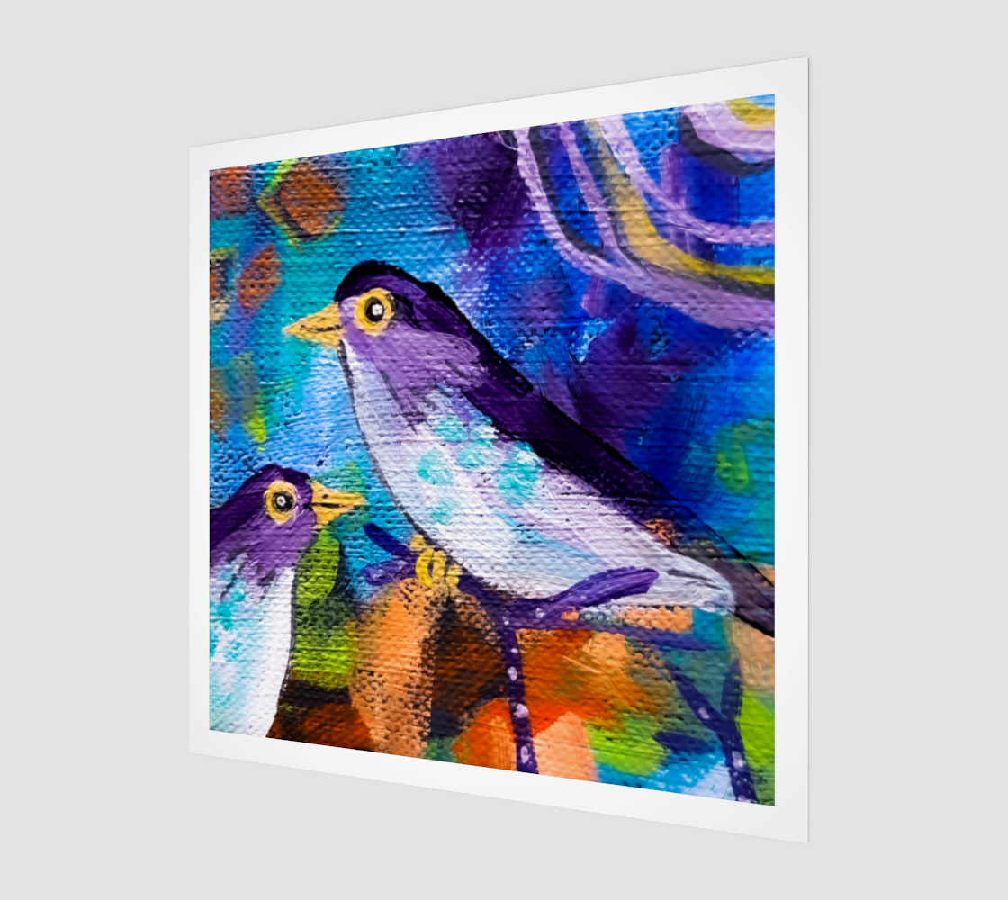 Friendly Feathered Friends Wall Art 3D preview