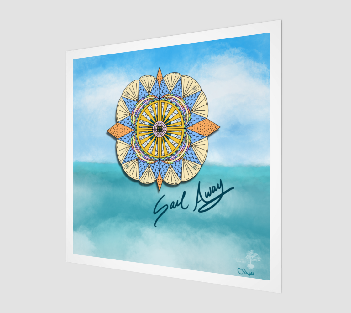 "Sail Away" Beach Mandala preview #1