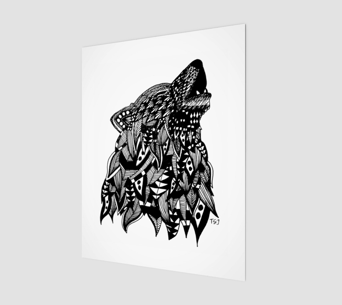 Aperçu de Howling Wolf print