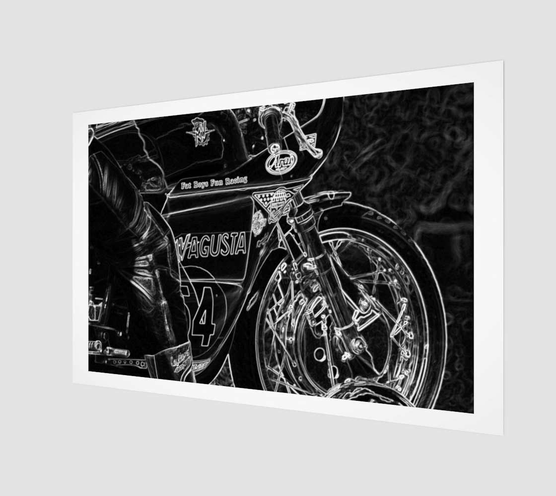 Motorcycle 1 Wood Print preview
