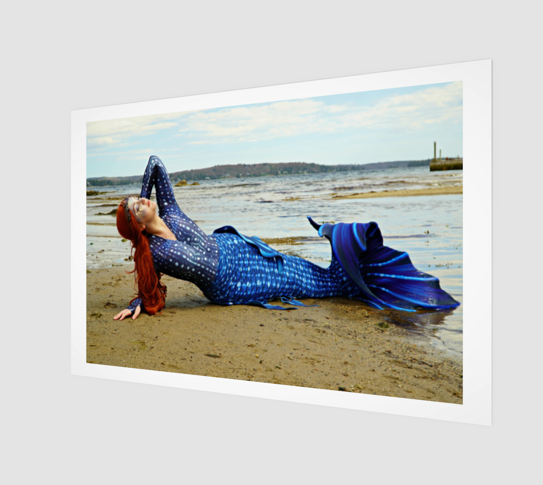 Sunning Mermaid in Blue preview