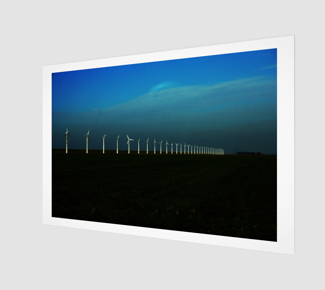 Windfarm Art Print preview