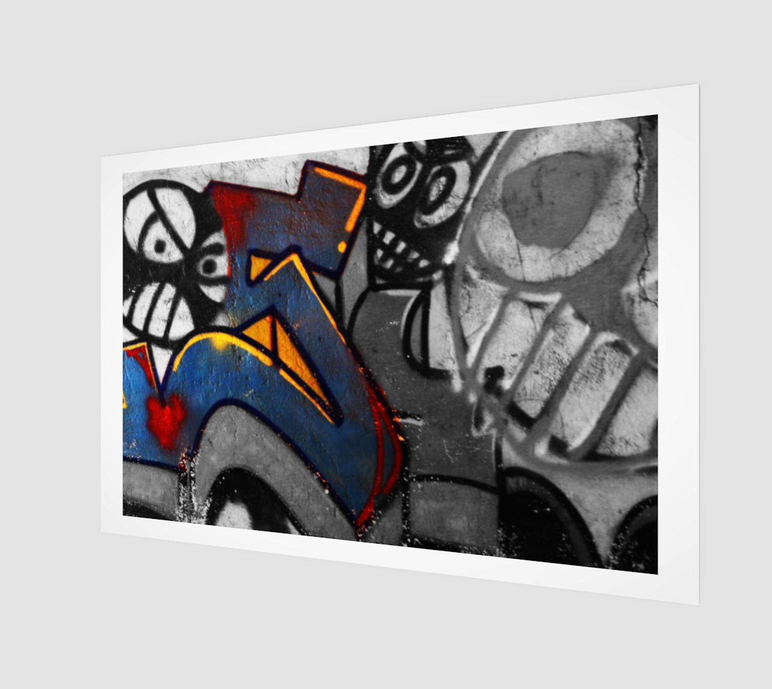Graffiti 1 Wood Print preview