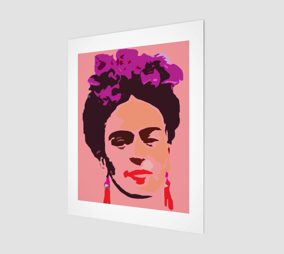 Aperçu de Frida in Pink Art Print #1