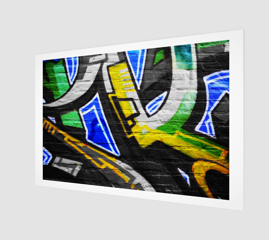 Graffiti 6 Wood Print preview
