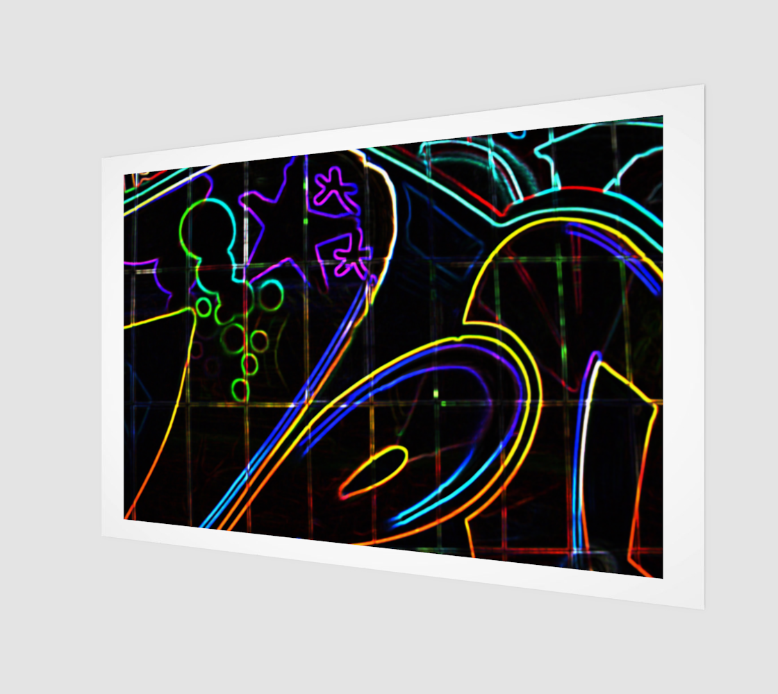 Graffiti 10 Wood Print preview