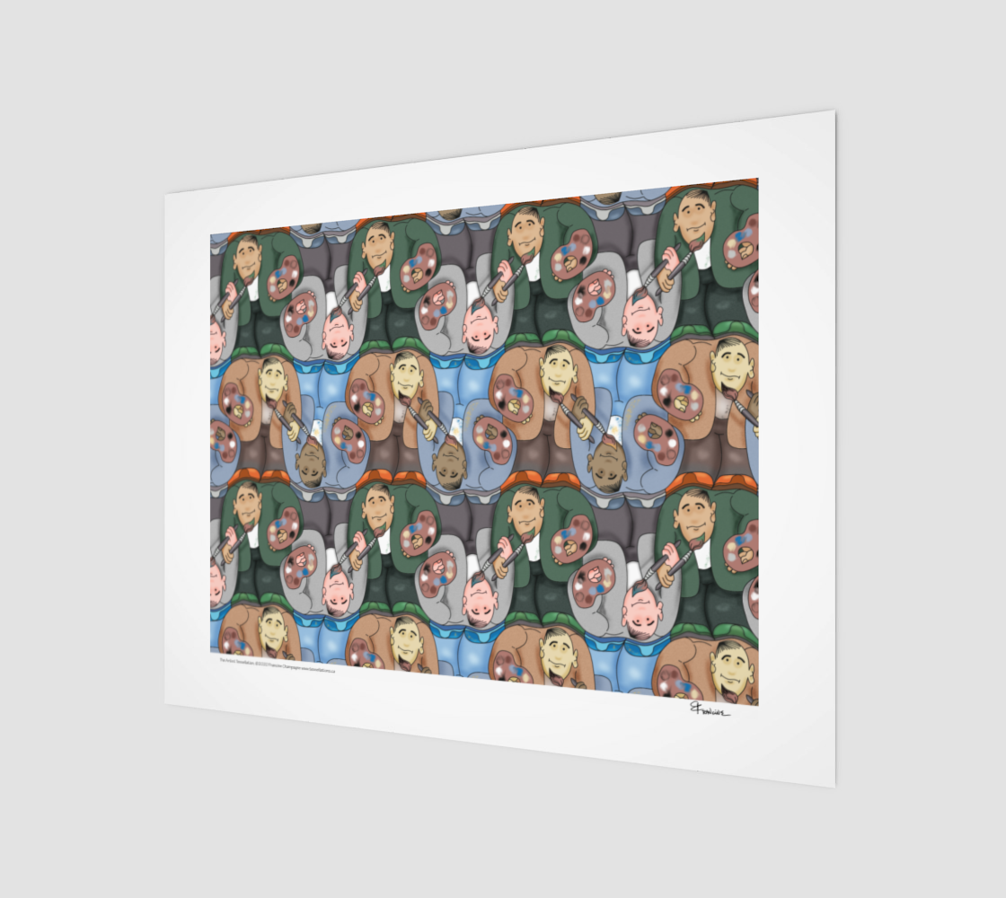 The Artist, a tessellation by Francine Champagne preview #1