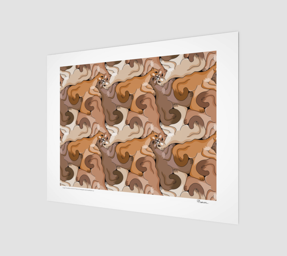 Cougars, a tessellation by Francine Champagne preview