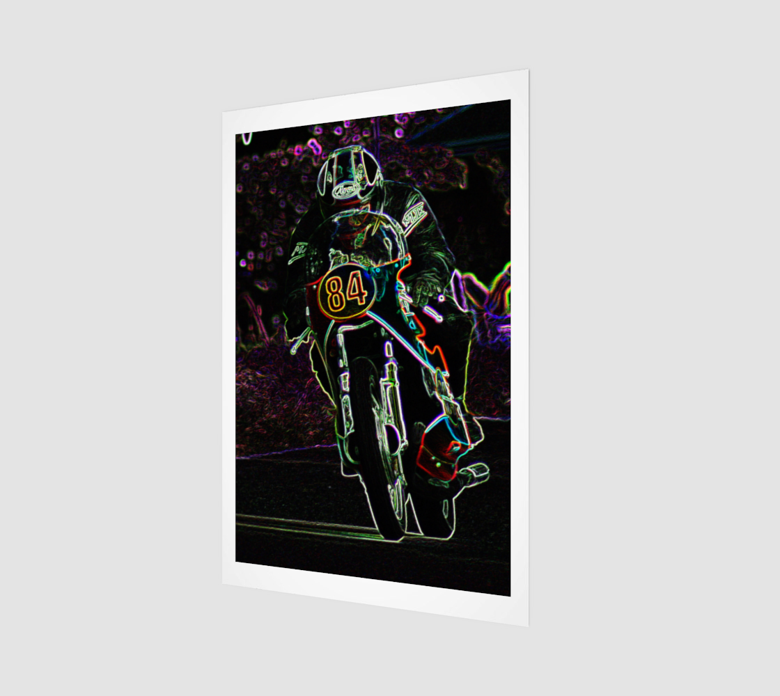 Motorcycle 2 Wood Print preview