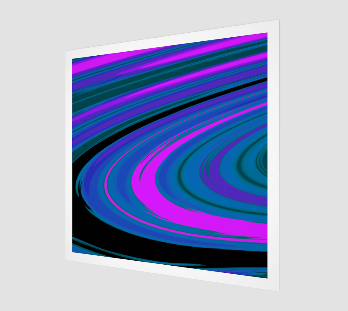 Curve in Pink Blue and Green 3D preview