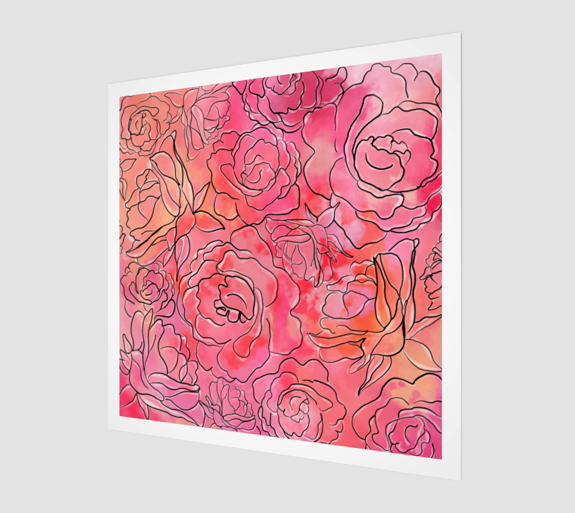 Floral Sunset Print preview