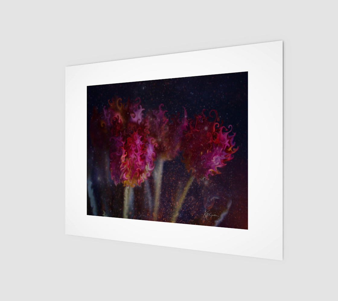 Tulips in Embers - signed preview