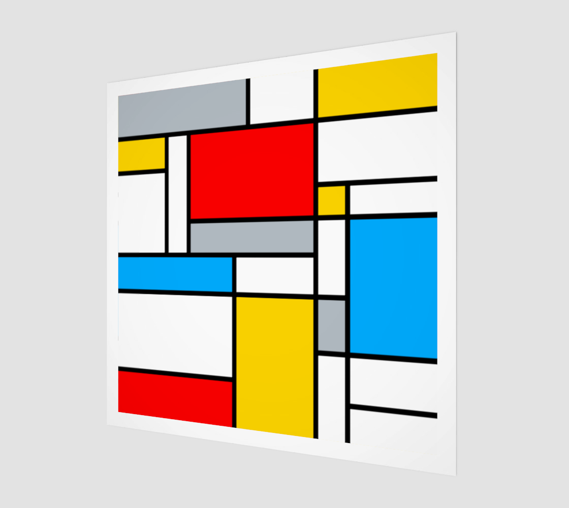 Mondrian Style Color Composition preview