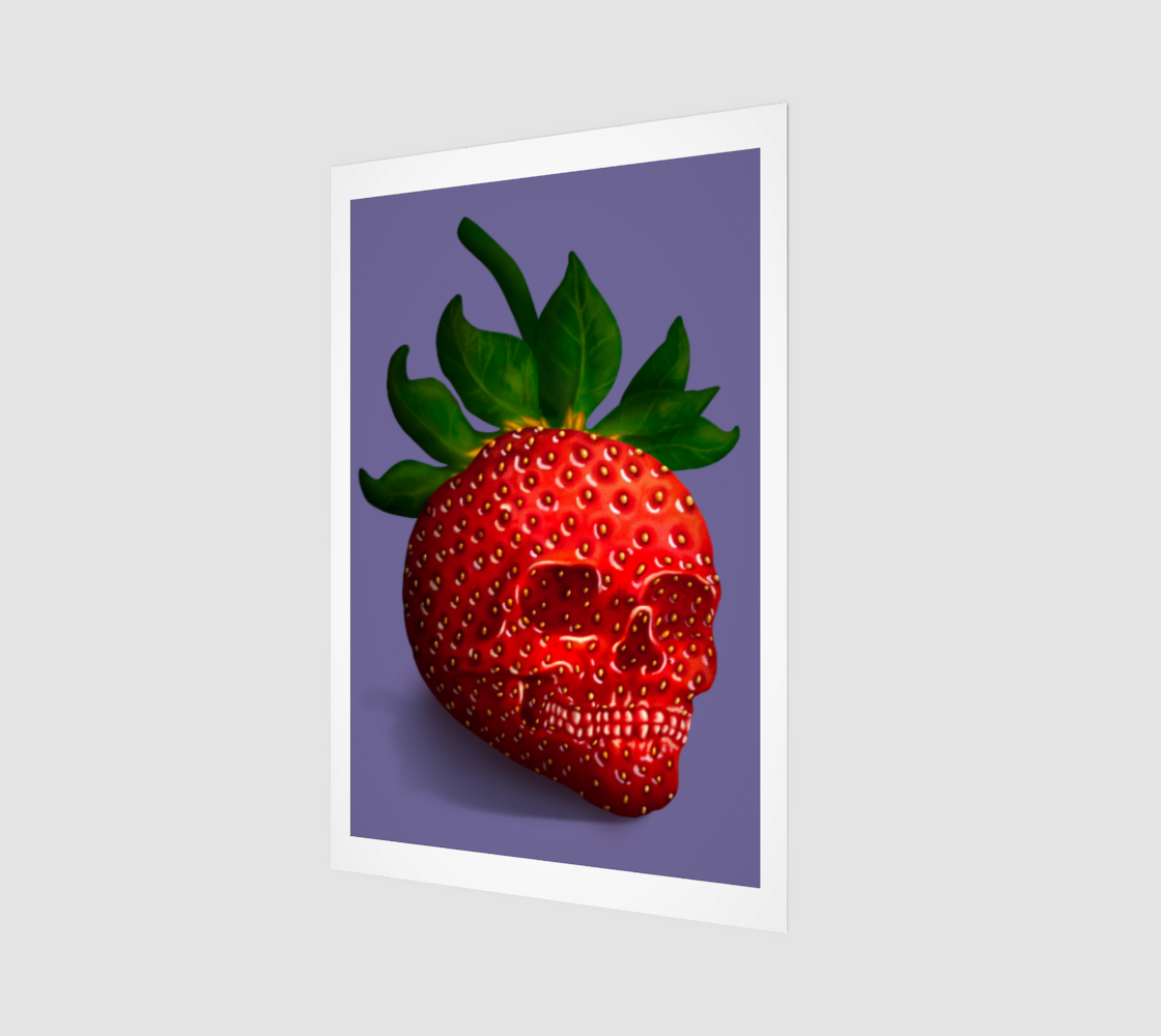 Strawberry Skull Art 2:3 preview
