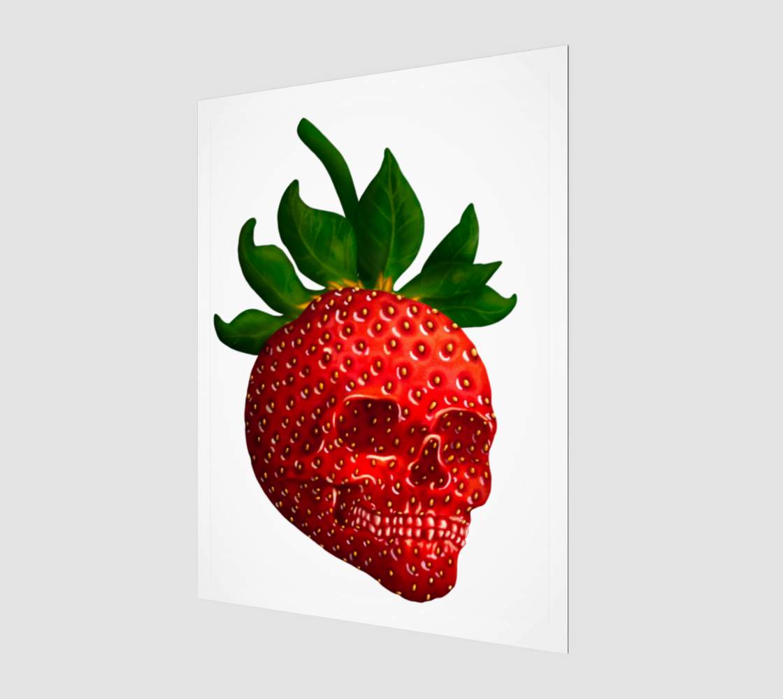Strawberry Skull Art 3:4 preview