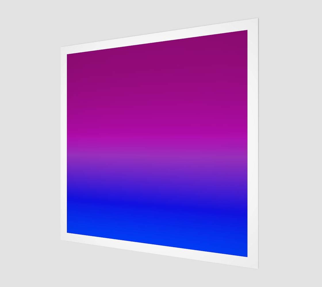 Aperçu de Purple to Blue Blend Art Print, AWSM