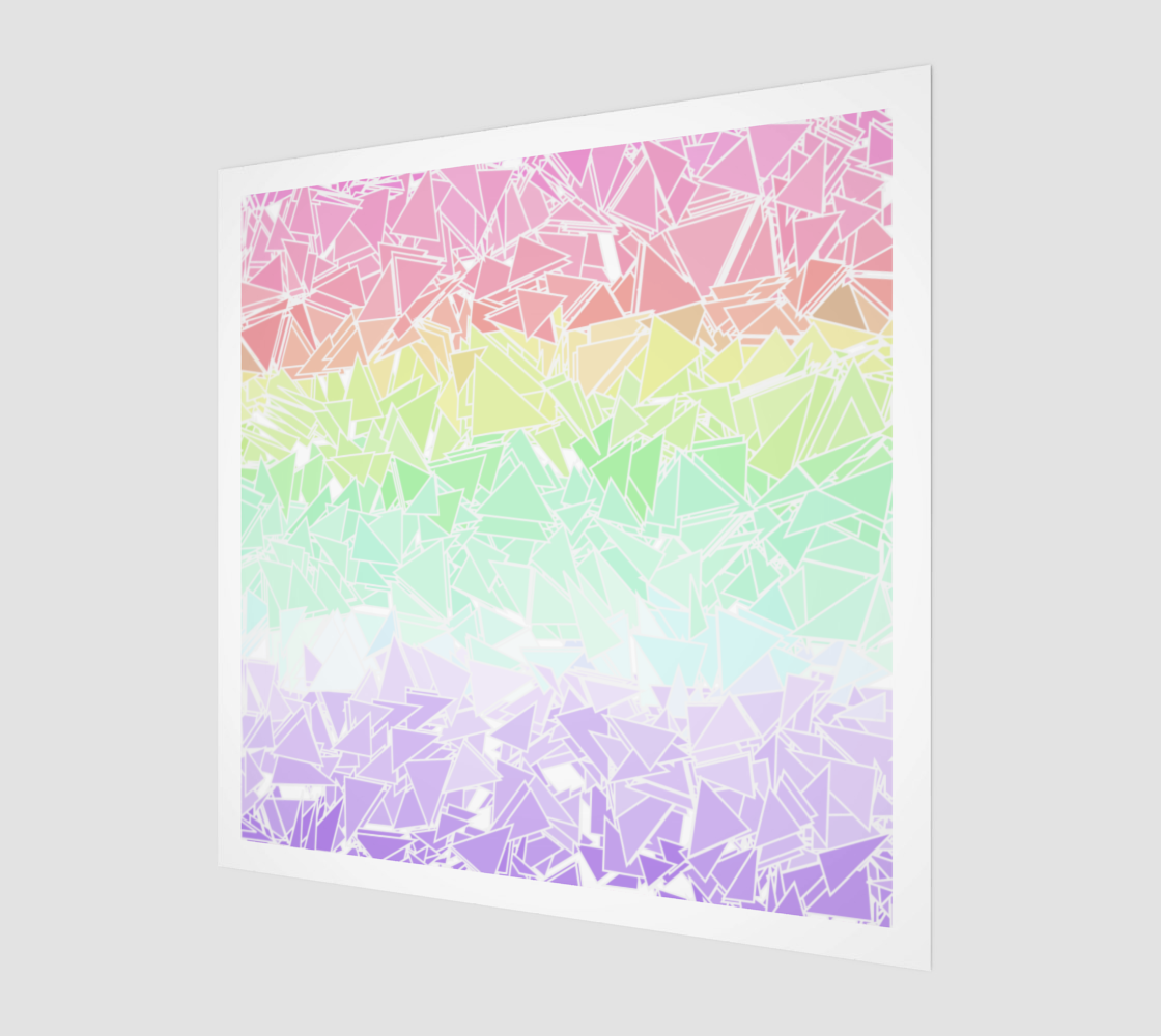 Groovy Boho Triangle Rainbow, 50% of profits donated to the Trevor Project! preview