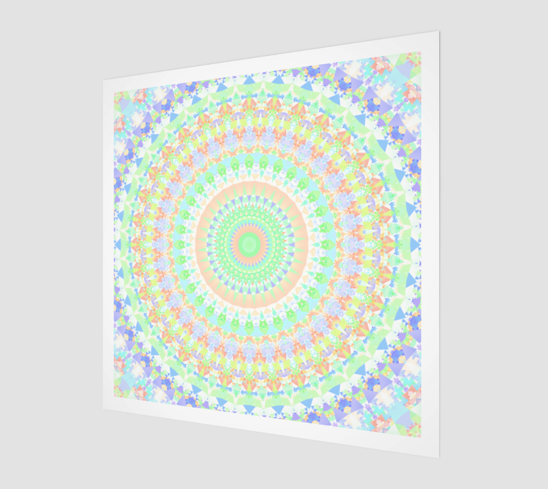 Colorful Groovy Geometric Mandala preview