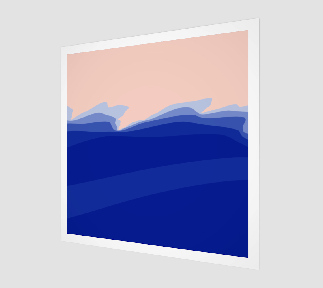 Ocean Wave With Pink preview