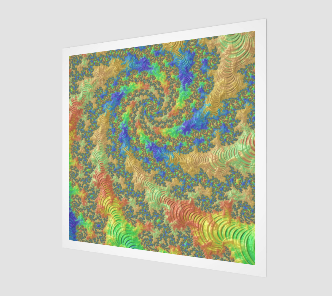 Colorful Vibrant Spiral Fractal preview