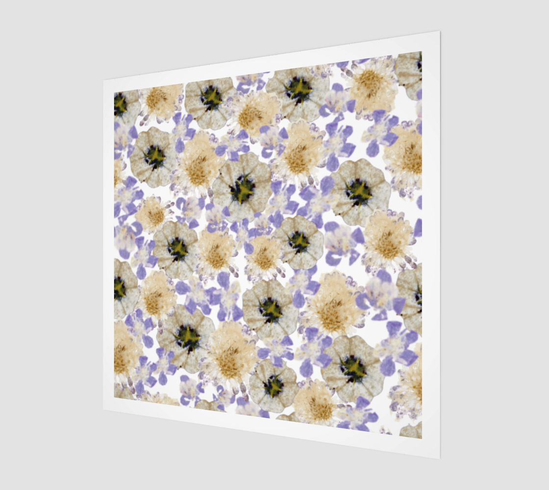 Aperçu de Wood Print *  Wall Hanging*Flower Wall Art*Bright Floral Purple Yellow Red Wood Canvas*Purple White Petunia Watercolor Impressions