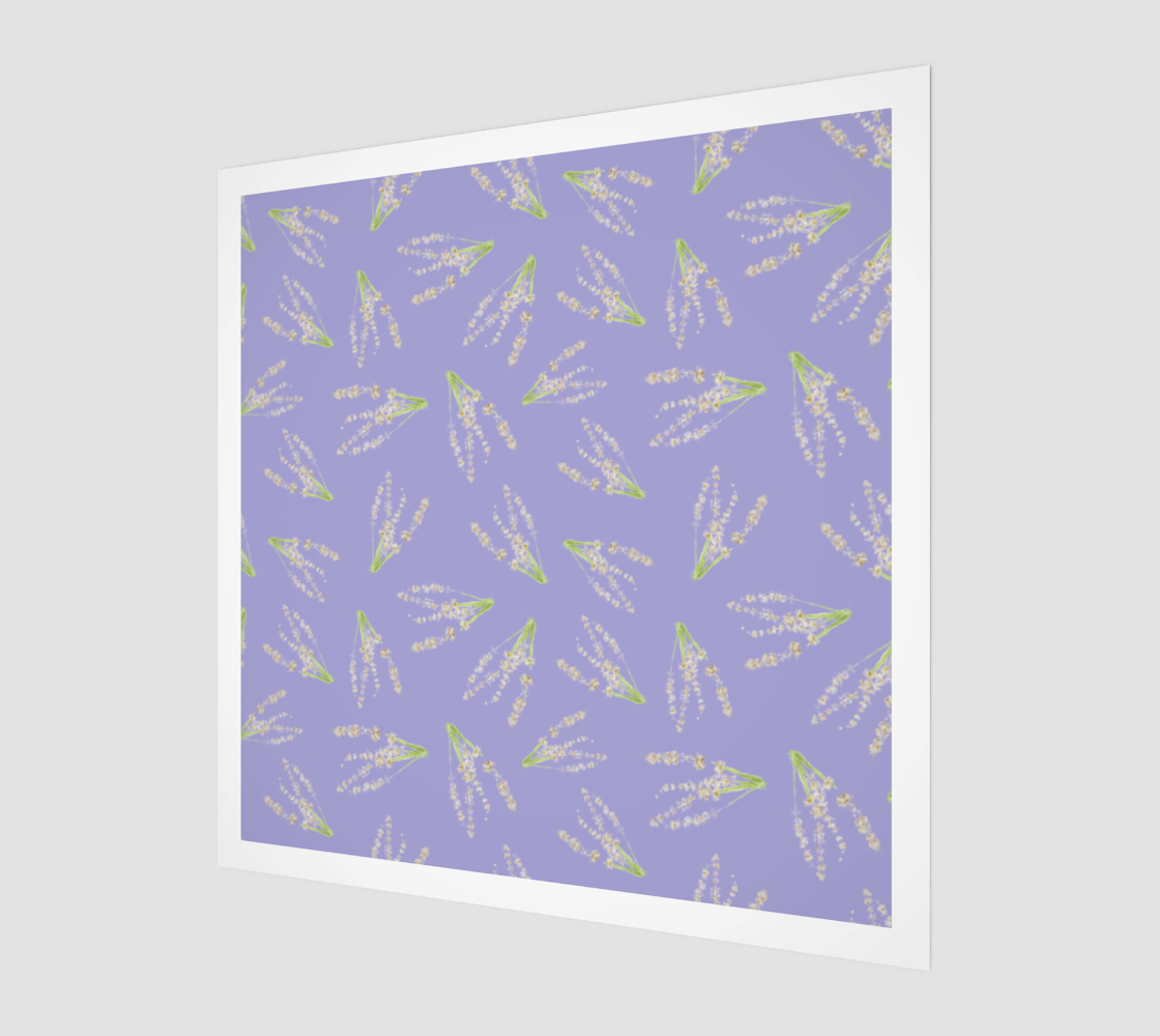 Wood Print *  Wall Hanging*Flower Wall Art* Pale Purple Floral Purple Wood Canvas* Lavender Watercolor Impressions preview