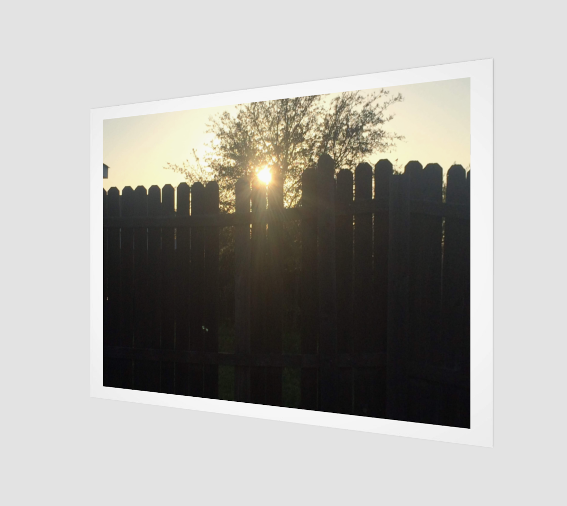 Desoto TX SunSet Photography WoodPrint 3D preview