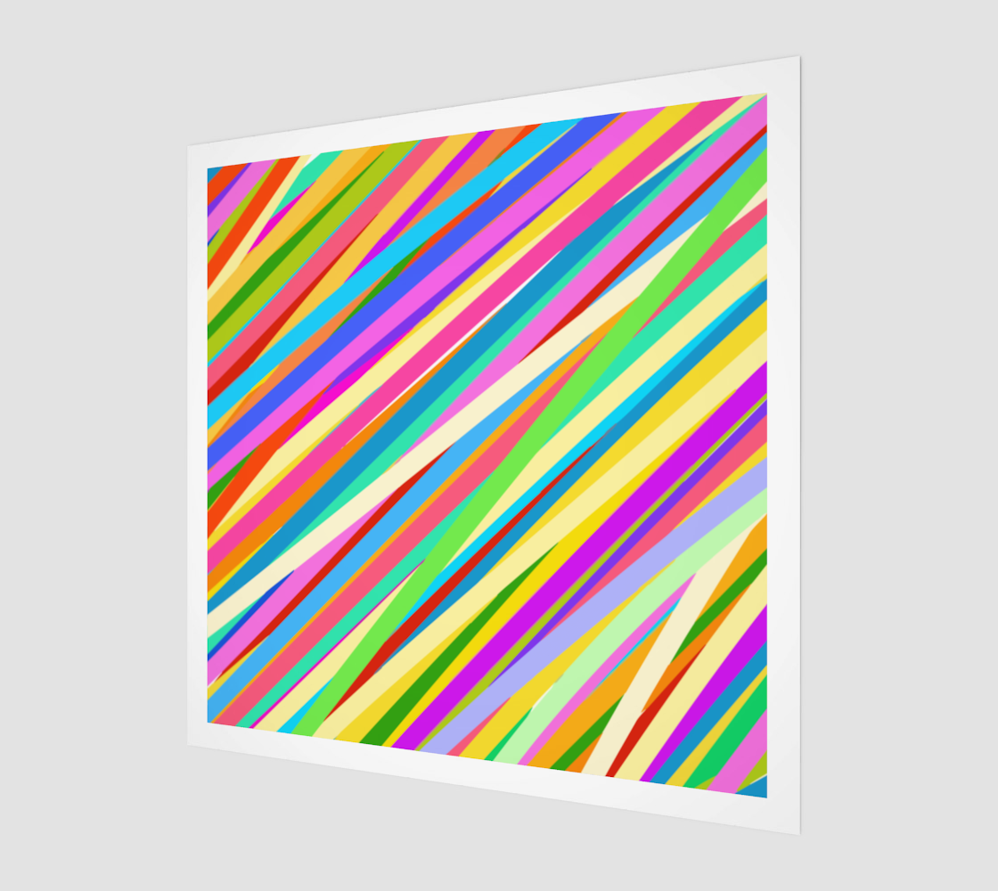 Psychedelic Retro Candy Rainbow Stripes preview