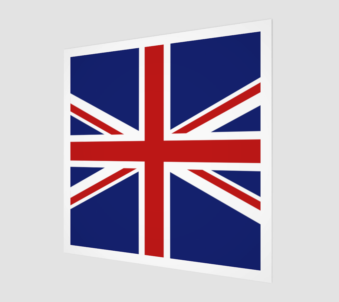 Union Jack British Flag Emblem 3D preview