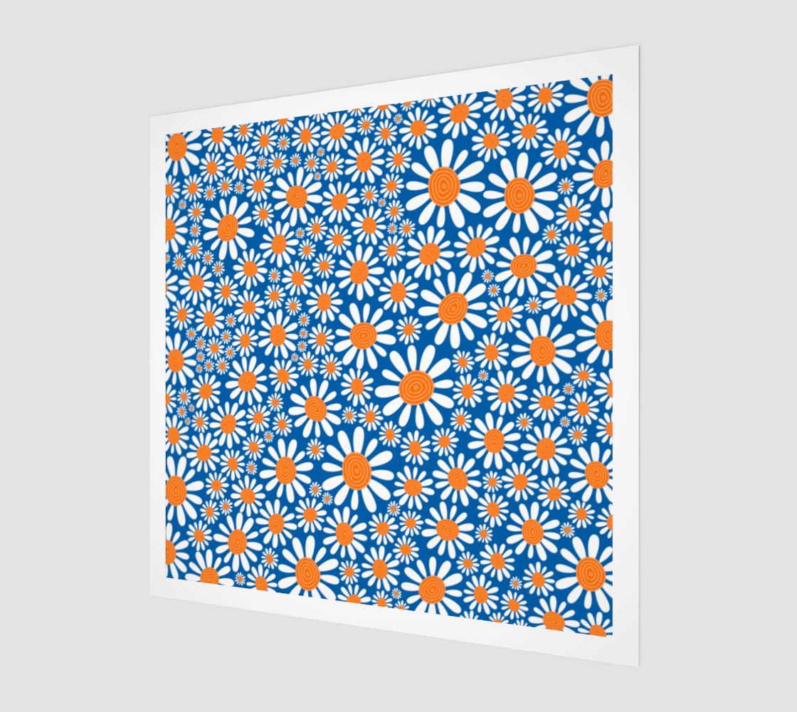 Rustic Blue Daisy Flowers preview