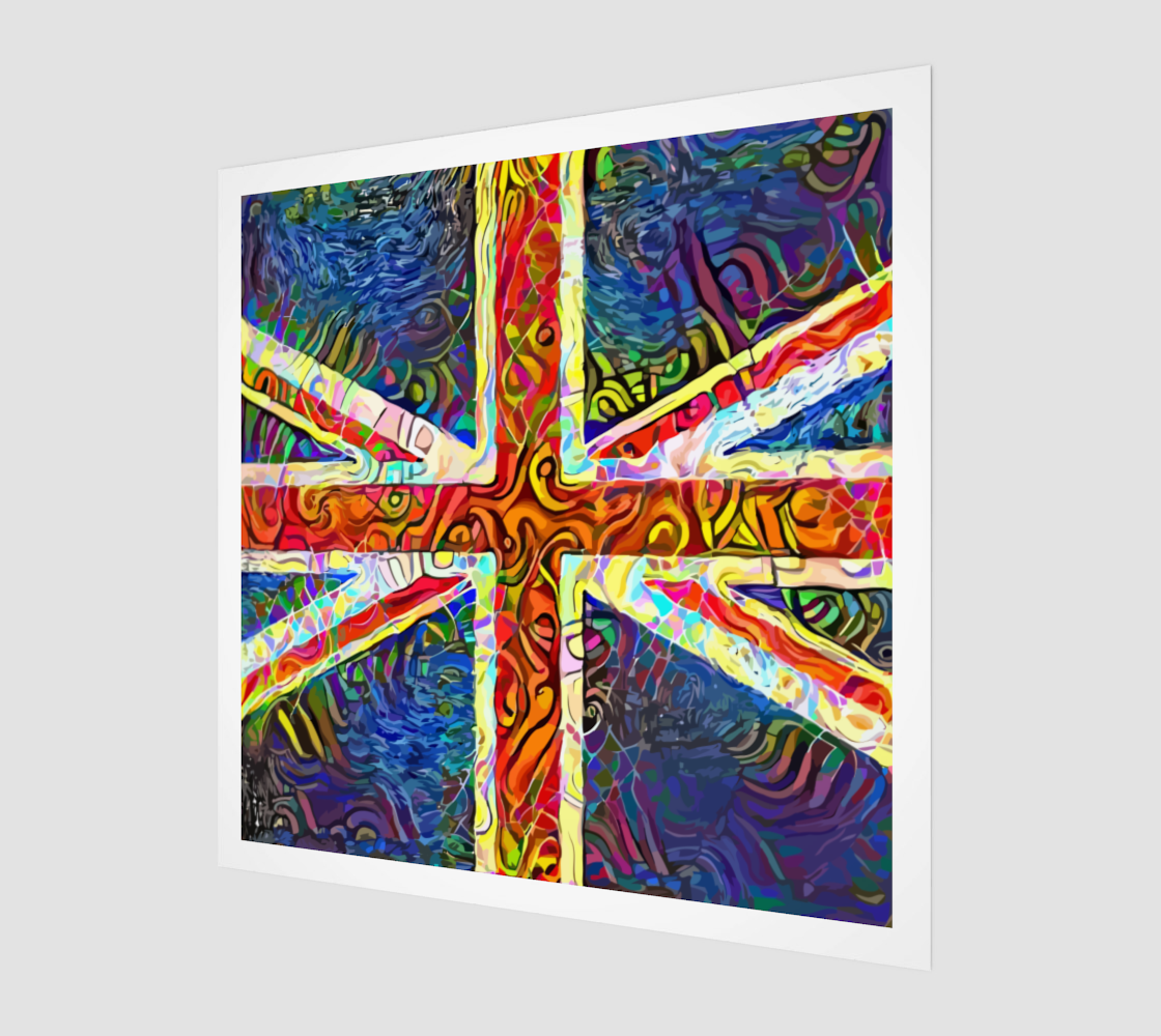 Union Jack British Flag Art 3D preview